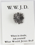 6030294 WWJD Lapel Pin What Would Jesus Do Tie Tack Brooch