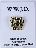 6030295 WWJD Lapel Pin What Would Jesus Do Tie Tack Brooch W W J D