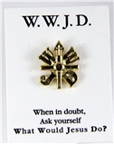 6030296 WWJD Lapel Pin What Would Jesus Do Tie Tack Brooch W W J D