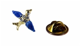 6030343 Bluebird of Happiness Lapel Pin Brooch Tie Tack Blue Bird Cheer Guide
