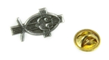 6030369 Fish Cross & Dove Lapel Pin Christian Tie Tack Brooch Volunteer Appre...