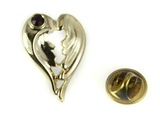 6030392 January Birthstone Healing Angel Wings Lapel Pin Volunteer Helper App...