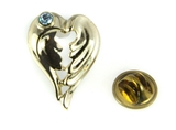 6030394 March Birthstone Healing Angel Wings Lapel Pin Volunteer Helper Appre...