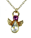 6030428 October Birthstone Angel Necklace Pendant Guardian Secret Appreciatio...