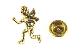 6030467 Running Guardian Angel Lapel Pin Jogging Track Protector