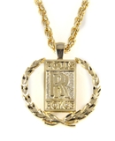 6030472 Rolls Royce Necklace Bling Polished Gold Tone Bentley Phantom Ghost W...