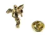 6030493 February Rhinestone Birthstone Angel Lapel Pin Guardian Protector Tie...