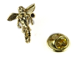 6030498 August Rhinestone Birthstone Angel Lapel Pin Guardian Protector Tie T...