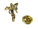 6030502 December Rhinestone Birthstone Angel Lapel Pin Guardian Protector Tie...