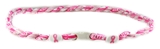 7030151 Breast Cancer Awareness Necklace Double Pink Braided Cord Courage Hop...