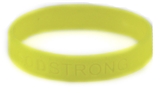 8010006 Set of 3 Yellow Adult Embossed Godstrong Silicone Band Eph. Ephesians...