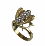 403 Gold Tone Stainless Steel Bumble Bee Ring