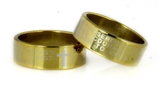 S21 Gold Tone Serenity Prayer Stainless Steel Ring Jesus Christ AA 12 Step
