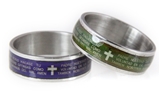 S28 Mood Ring Spanish Our Father Nuestro Padre Prayer Ring Religous Holy Scripture Bible Saint