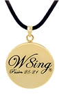 SH056 NNBC W8ing Engraved Purity Abstinence Promise Pendant Necklace