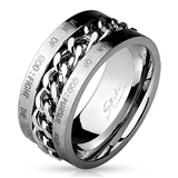 T3 1 Timothy 6:6-16 Mens Wedding Band Ring Christian Man of God